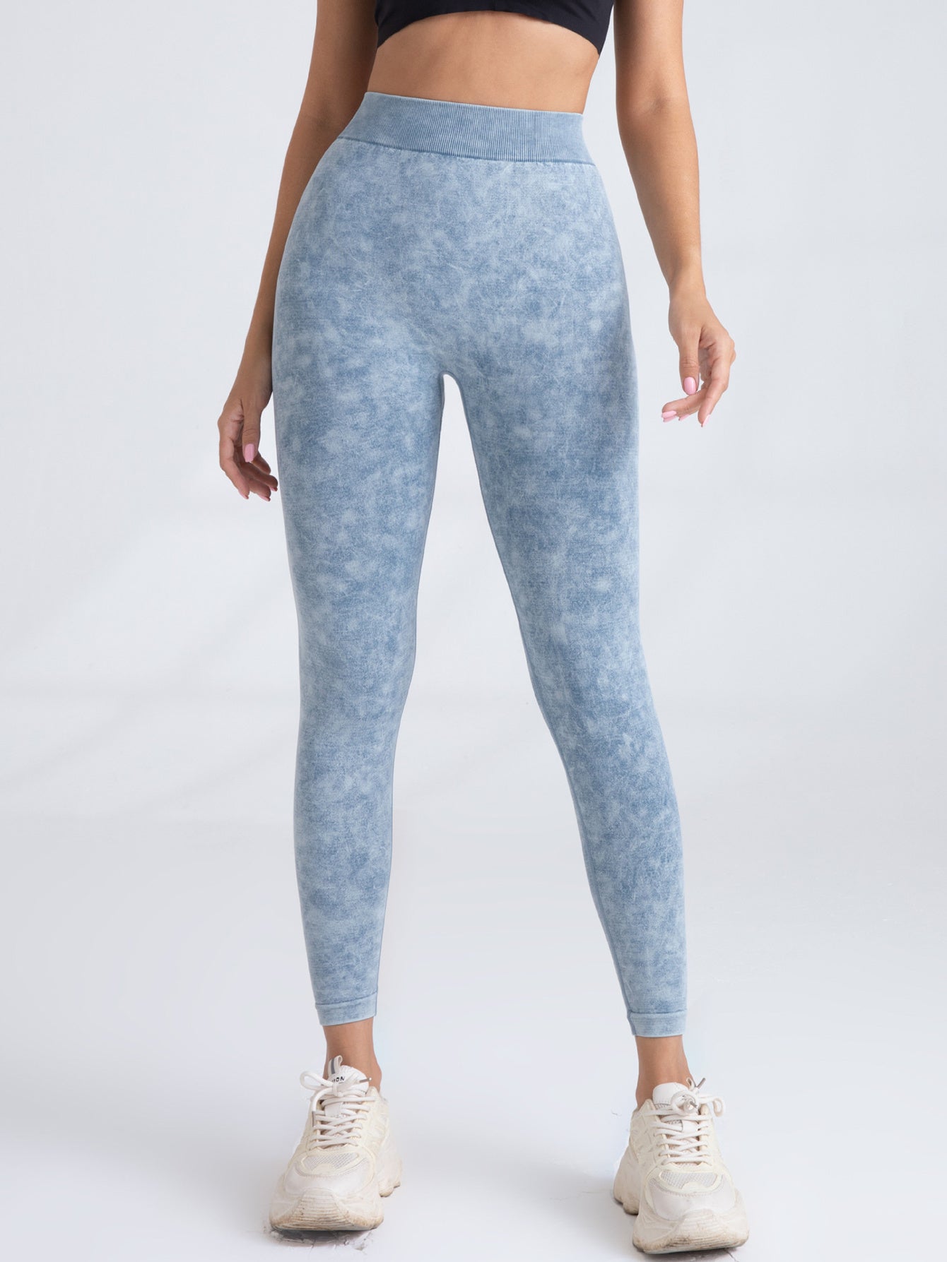 V-Back Scrunch Butt Leggings - High Waist Seamless Gym Yoga Pants for Women