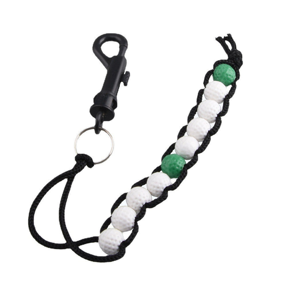 Golf Scoring Device Beads String Scoring Machine Counter Cross Beads String Scoring Machine Golf Accessories
