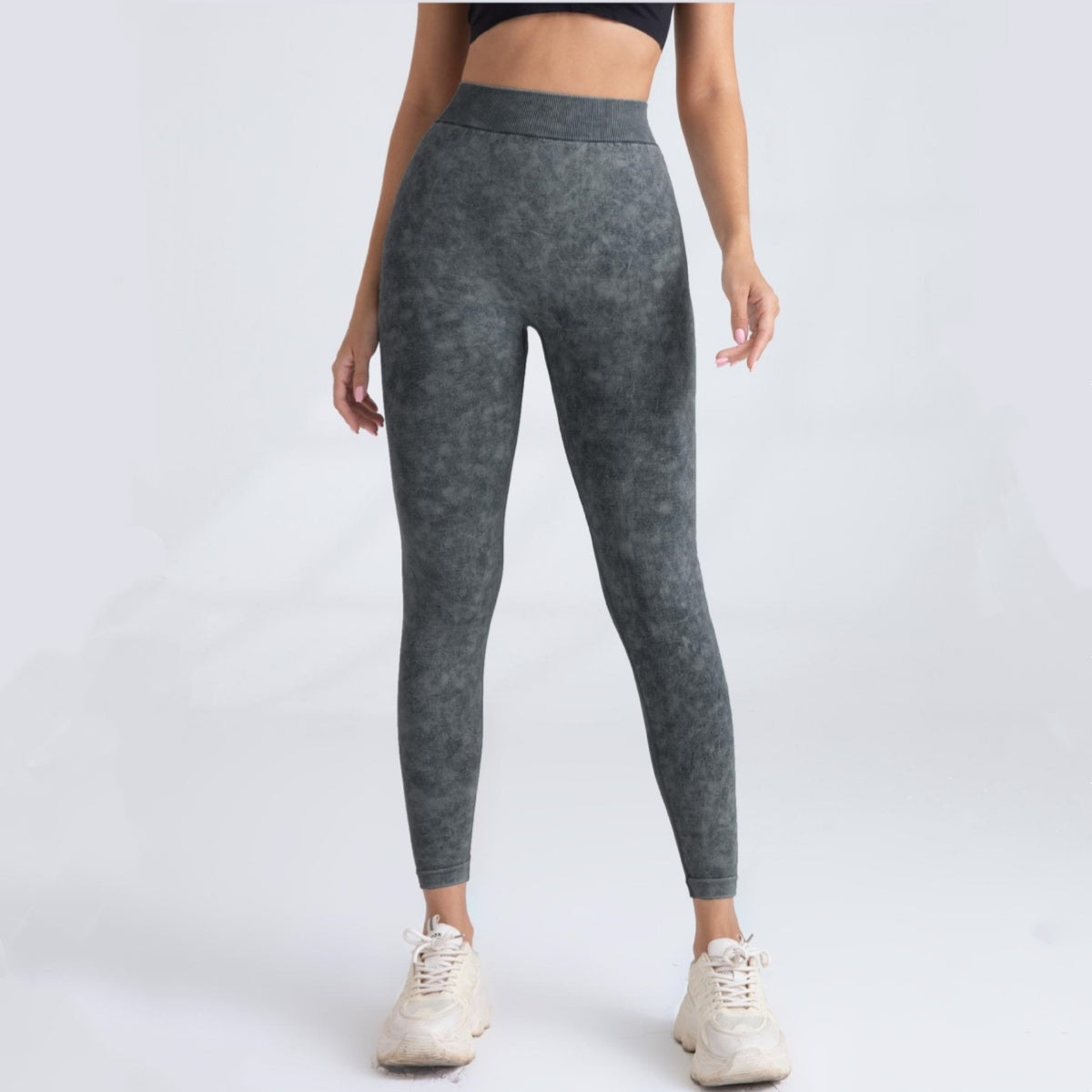 V-Back Scrunch Butt Leggings - High Waist Seamless Gym Yoga Pants for Women