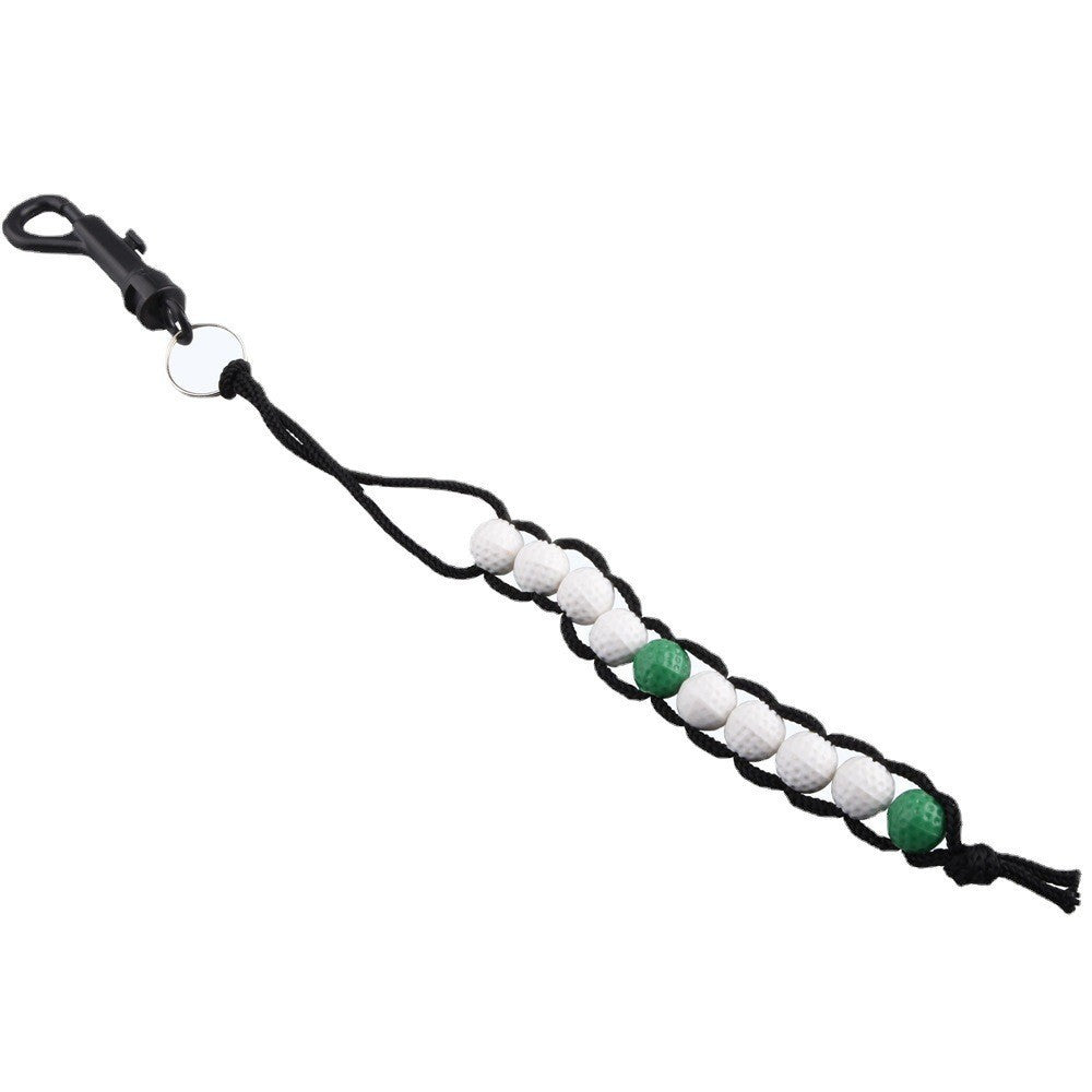 Golf Scoring Device Beads String Scoring Machine Counter Cross Beads String Scoring Machine Golf Accessories