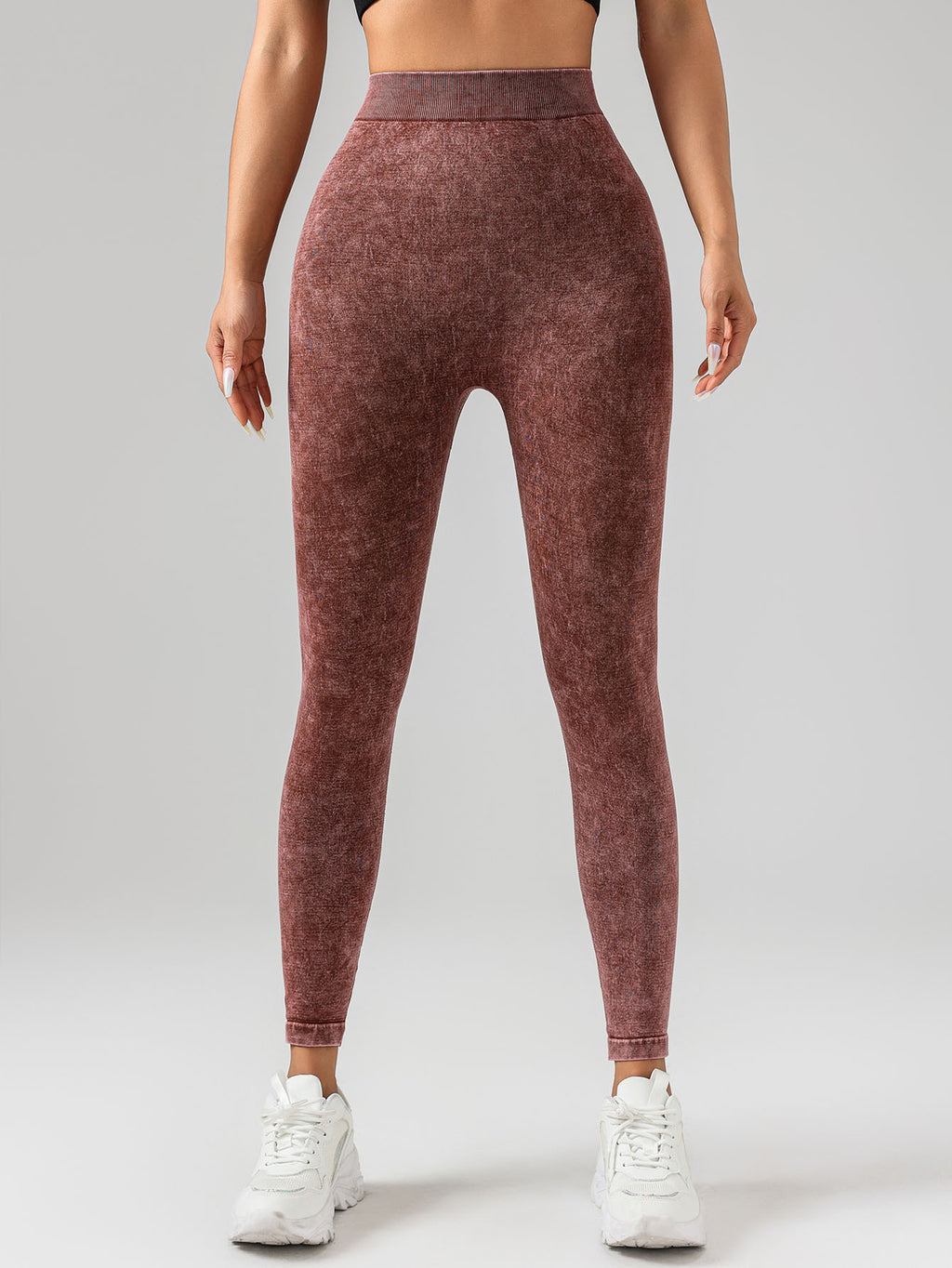 V-Back Scrunch Butt Leggings - High Waist Seamless Gym Yoga Pants for Women