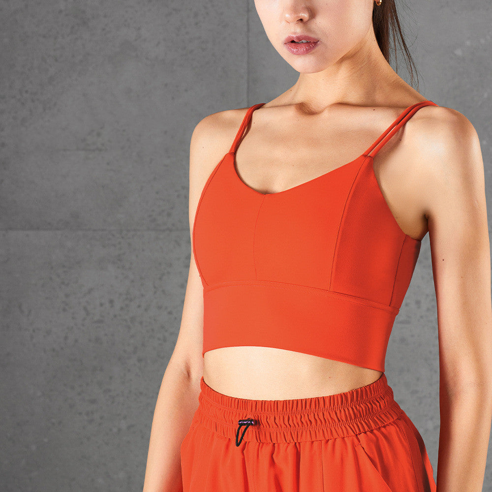 Double Straps Yoga Bra for Ultimate Comfort and Breathable Support