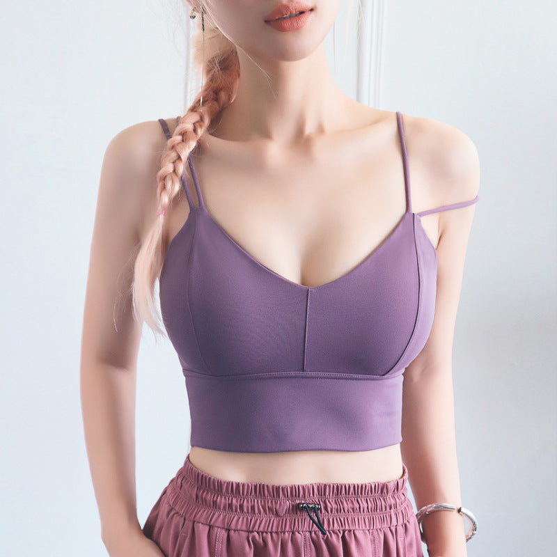 Double Straps Yoga Bra for Ultimate Comfort and Breathable Support