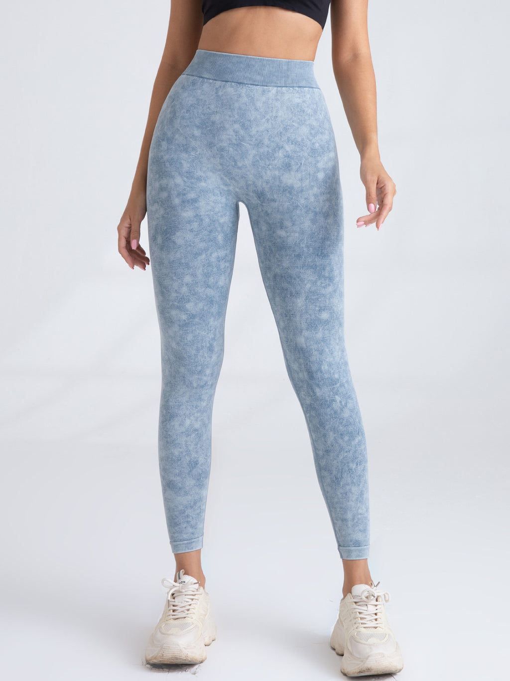 V-Back Scrunch Butt Leggings - High Waist Seamless Gym Yoga Pants for Women