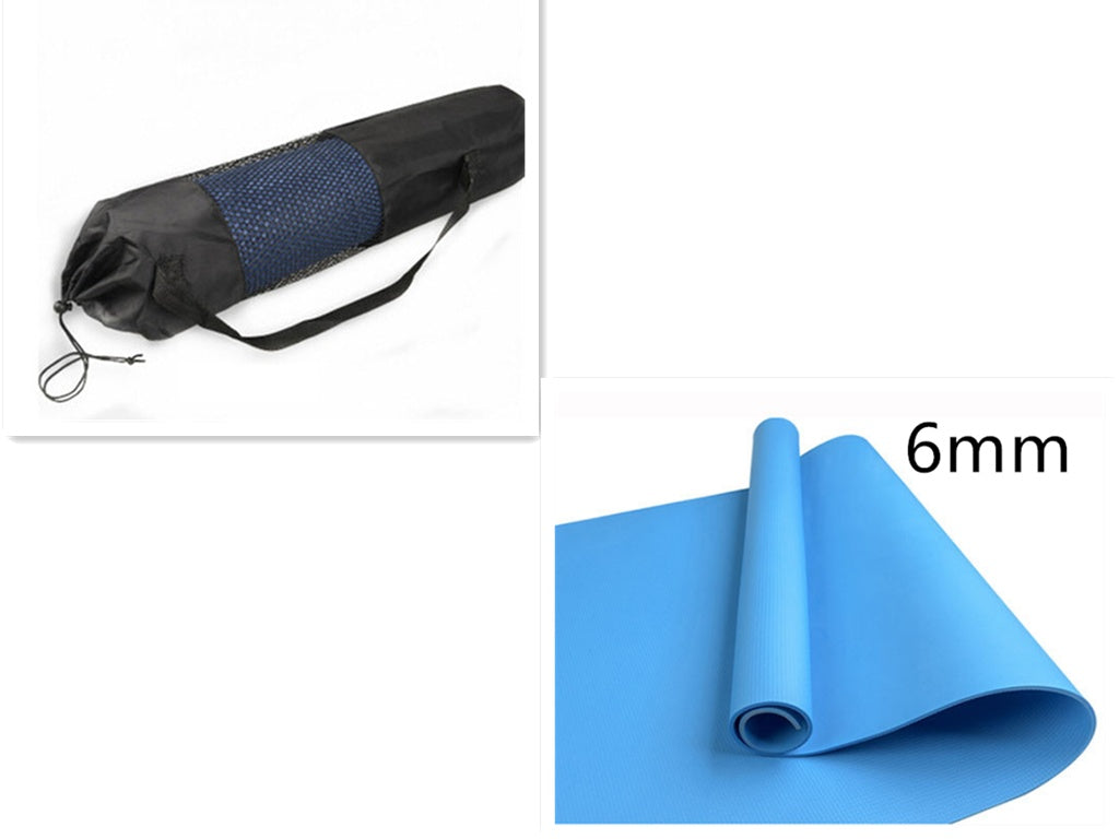 Mesh Yoga Bag Black Portable Carrier with Adjustable Strap | Washable Nylon Tool Bag for Pilates and Yoga (Mat Not Included)